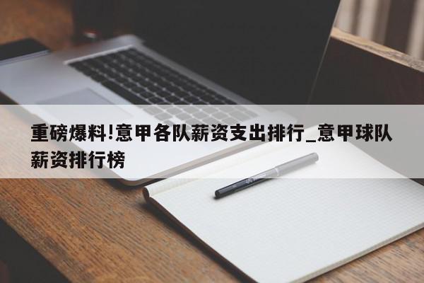 重磅爆料!意甲各队薪资支出排行_意甲球队薪资排行榜