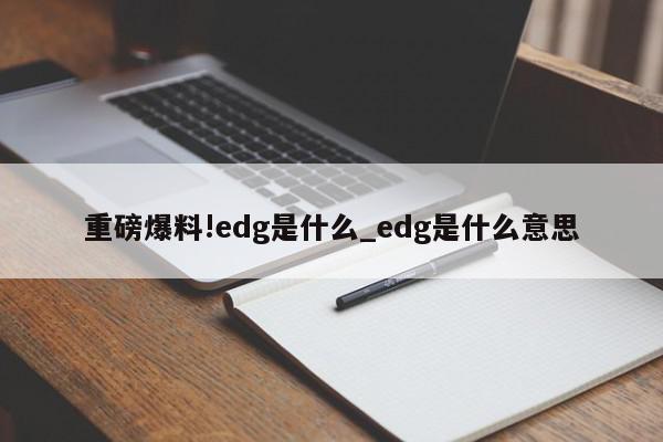 重磅爆料!edg是什么_edg是什么意思